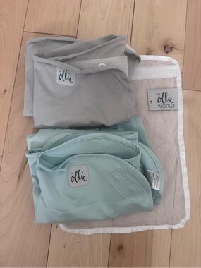 The Ollie World Kids Sleep Sacks - Gray & Mint